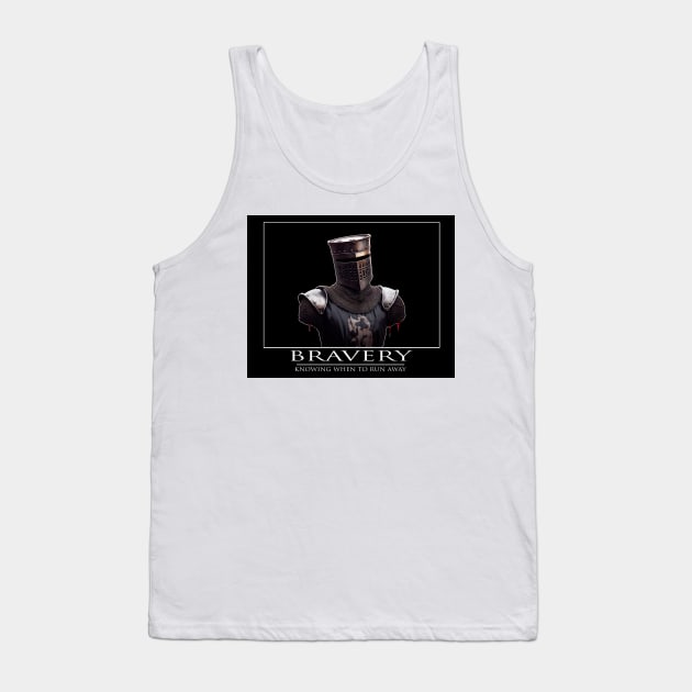 BRAVERY Inspirational Quote Tank Top by TotallyRadGames